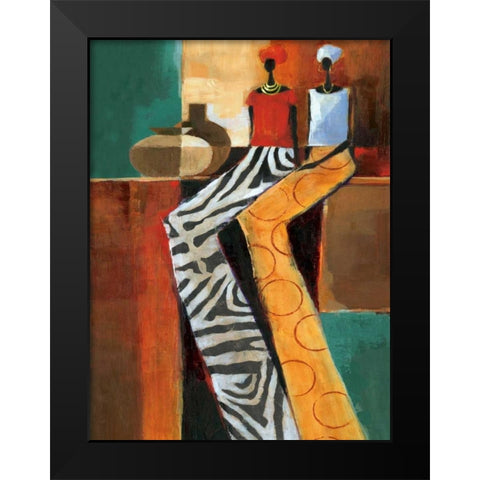 Harmony II Black Modern Wood Framed Art Print by Mallett, Keith