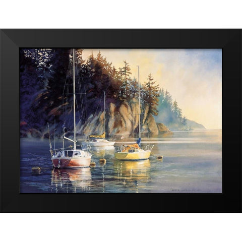 Sunrise Black Modern Wood Framed Art Print by Holland, Kiff
