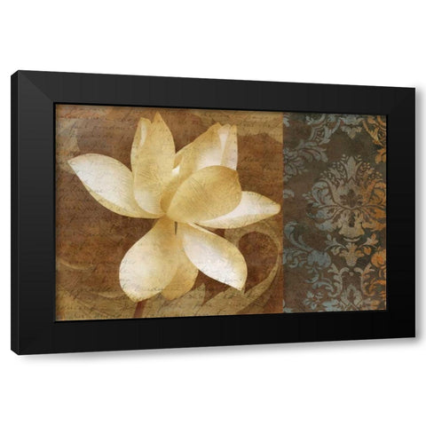 Lettre DAmour I Black Modern Wood Framed Art Print with Double Matting by Mallett, Keith