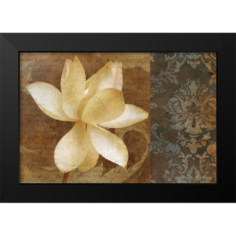 Lettre DAmour I Black Modern Wood Framed Art Print by Mallett, Keith