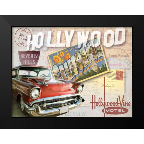 Road Trip I Black Modern Wood Framed Art Print by Mallett, Keith