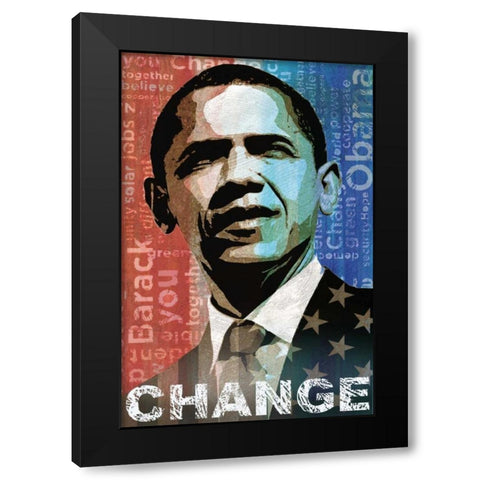 Change Black Modern Wood Framed Art Print with Double Matting by Mallett, Keith