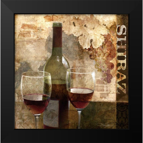 Shiraz Black Modern Wood Framed Art Print by Mallett, Keith