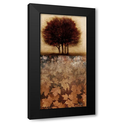Minuet II Black Modern Wood Framed Art Print with Double Matting by Mallett, Keith