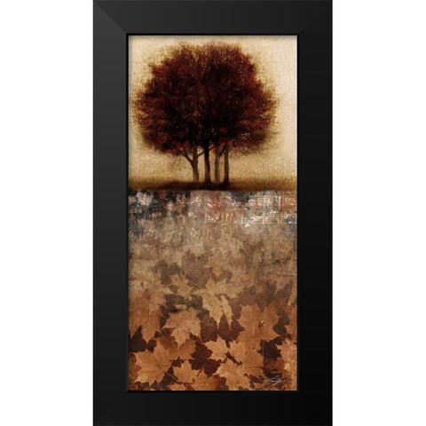 Minuet II Black Modern Wood Framed Art Print by Mallett, Keith