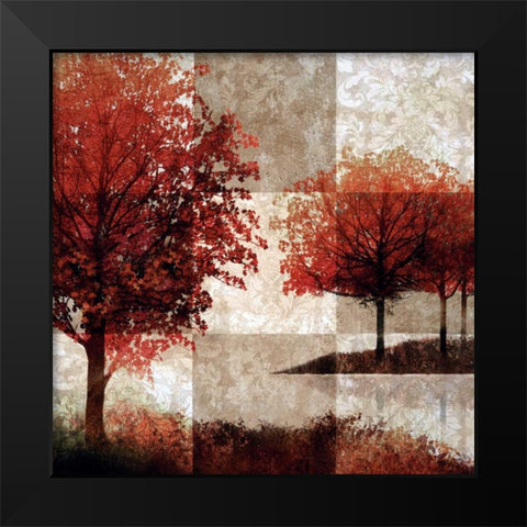 Elysian Fields Black Modern Wood Framed Art Print by Mallett, Keith