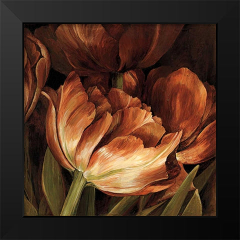 Color Harmony II Black Modern Wood Framed Art Print by Thompson, Linda