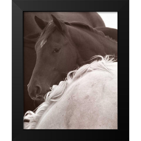 One Eyed Jack Black Modern Wood Framed Art Print by Recent Developments, LLC