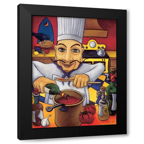 Salvatore Black Modern Wood Framed Art Print by Rafuse, Will