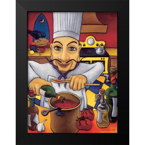 Salvatore Black Modern Wood Framed Art Print by Rafuse, Will