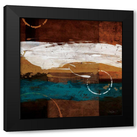 Tao Black Modern Wood Framed Art Print with Double Matting by Mallett, Keith