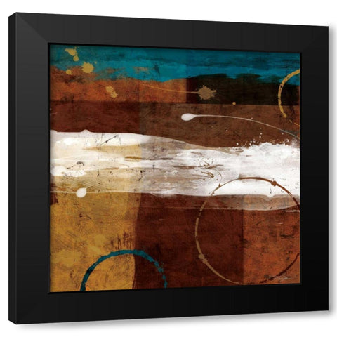 Veritas Black Modern Wood Framed Art Print by Mallett, Keith