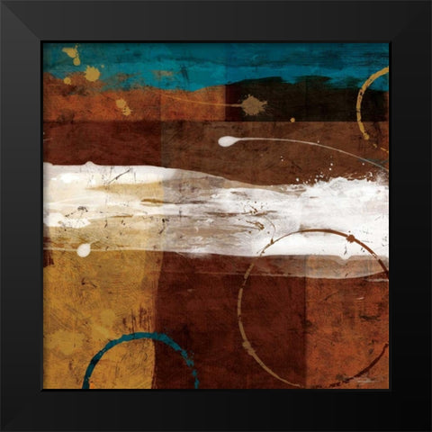 Veritas Black Modern Wood Framed Art Print by Mallett, Keith