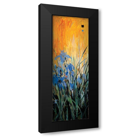 Golden Winged Garden II Black Modern Wood Framed Art Print with Double Matting by Li-Leger, Don