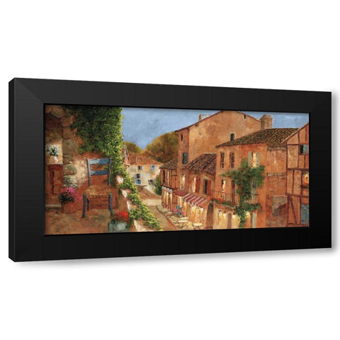 My Balcony Black Modern Wood Framed Art Print by Archambault, Gilles