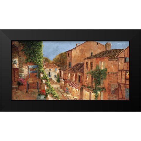 My Balcony Black Modern Wood Framed Art Print by Archambault, Gilles