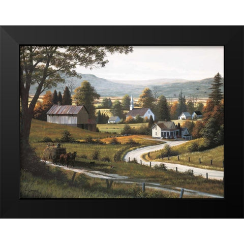 Childhood Memories Black Modern Wood Framed Art Print by Saunders, Bill