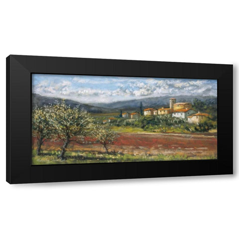 Hillside Olives Black Modern Wood Framed Art Print by Surridge, Malcolm