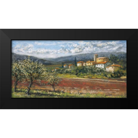 Hillside Olives Black Modern Wood Framed Art Print by Surridge, Malcolm