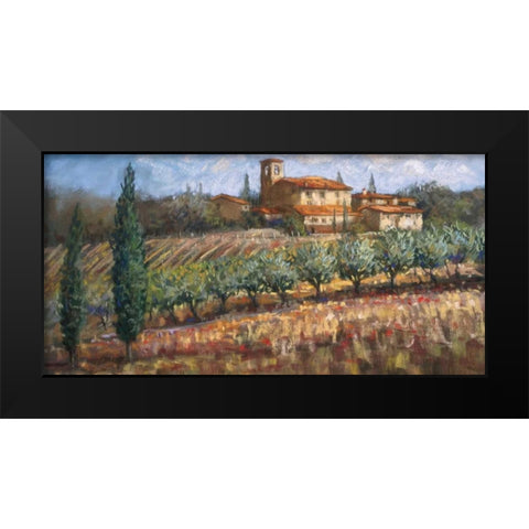 Tuscan Olives Black Modern Wood Framed Art Print by Surridge, Malcolm
