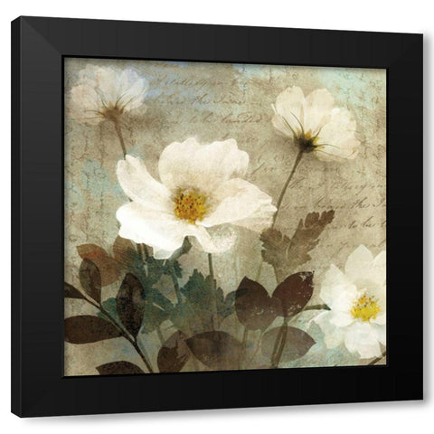 Anemone I Black Modern Wood Framed Art Print with Double Matting by Mallett, Keith