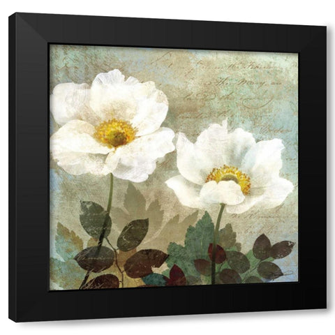 Anemone II Black Modern Wood Framed Art Print with Double Matting by Mallett, Keith