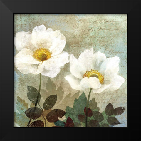 Anemone II Black Modern Wood Framed Art Print by Mallett, Keith