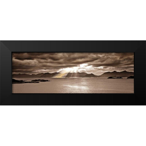 Divinity Black Modern Wood Framed Art Print by Frank, Assaf