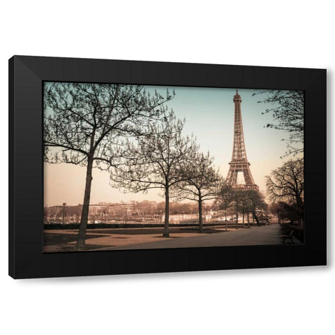 Remembering Paris Black Modern Wood Framed Art Print by Frank, Assaf