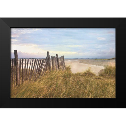 West Wittering Beach Black Modern Wood Framed Art Print by Frank, Assaf