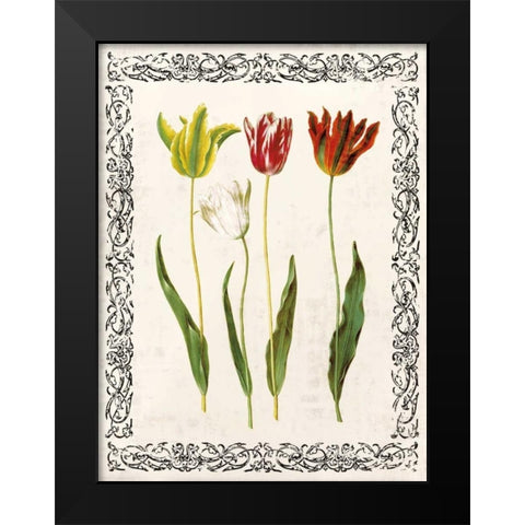Spring Blooms I Black Modern Wood Framed Art Print by Berg, Sabine
