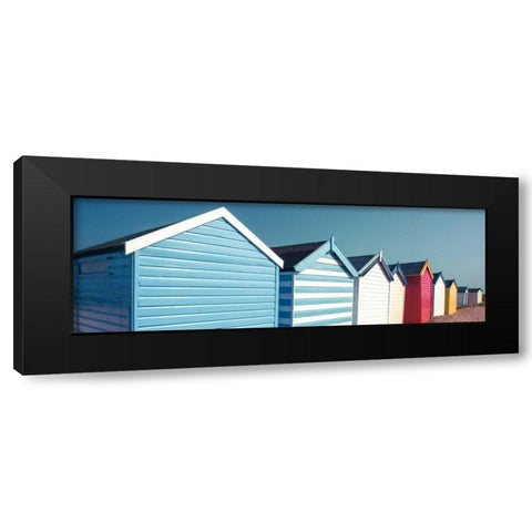 Beach Buddies Black Modern Wood Framed Art Print by Frank, Assaf