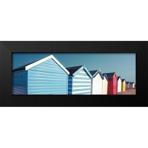 Beach Buddies Black Modern Wood Framed Art Print by Frank, Assaf