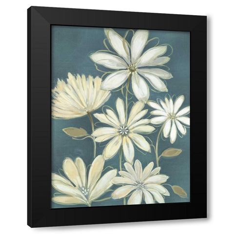 Opposites Attract I Black Modern Wood Framed Art Print by Maria