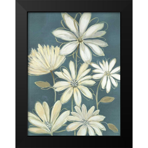 Opposites Attract I Black Modern Wood Framed Art Print by Maria