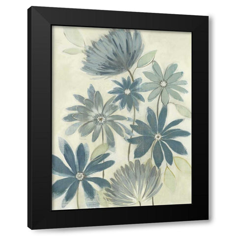 Opposites Attract I Black Modern Wood Framed Art Print by Maria