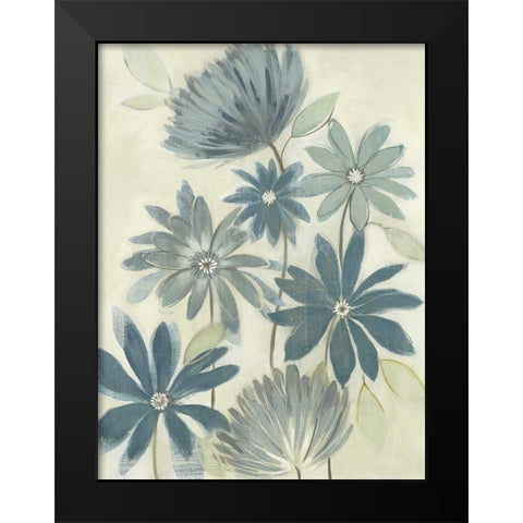 Opposites Attract I Black Modern Wood Framed Art Print by Maria