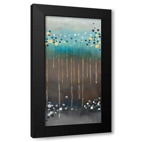 Spot of Rain II Black Modern Wood Framed Art Print with Double Matting by Maitland, Laurie