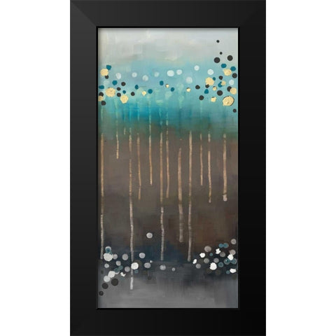 Spot of Rain II Black Modern Wood Framed Art Print by Maitland, Laurie