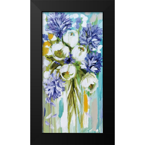 Summer Glow Black Modern Wood Framed Art Print by Brooks, Amanda J.