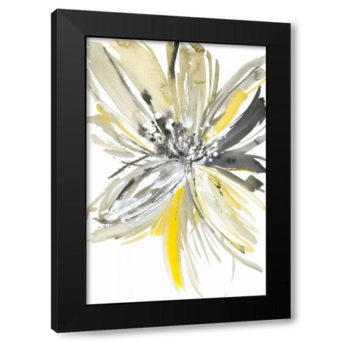 A Sunny Bloom Black Modern Wood Framed Art Print with Double Matting by Meyers, Rebecca