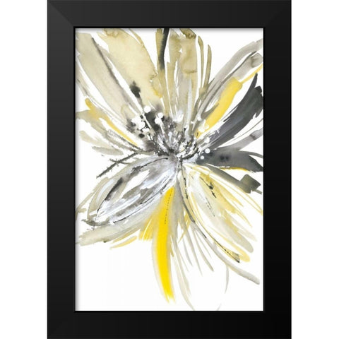 A Sunny Bloom Black Modern Wood Framed Art Print by Meyers, Rebecca