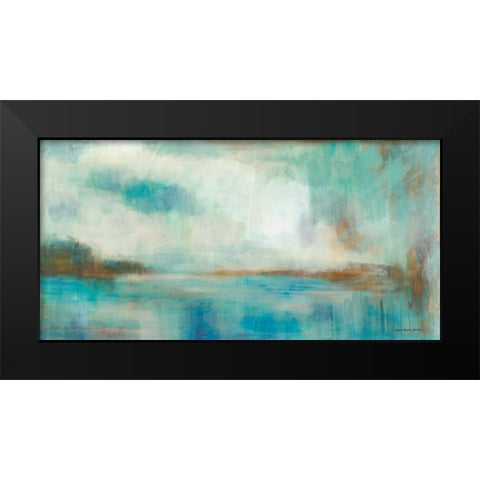 A Familiar Light Black Modern Wood Framed Art Print by Parker, Karen Lorena