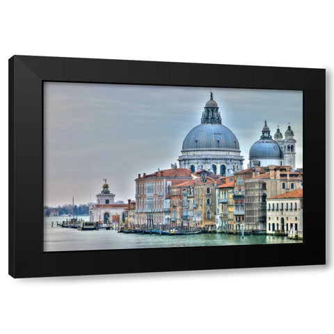 Venice Lately Black Modern Wood Framed Art Print by Frank, Assaf