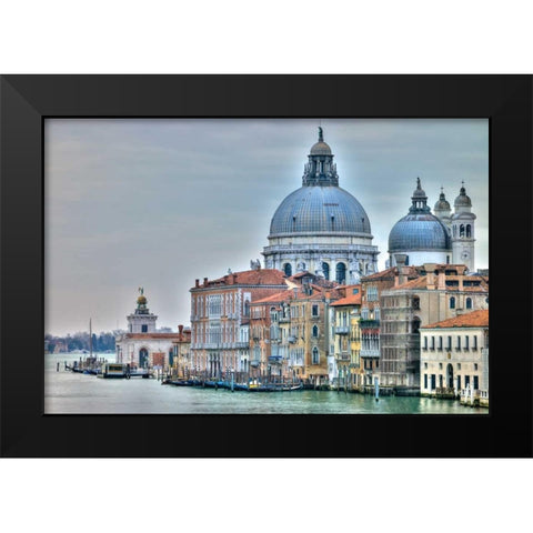 Venice Lately Black Modern Wood Framed Art Print by Frank, Assaf