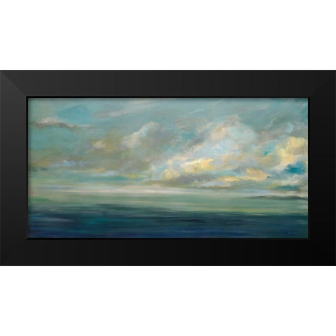 Shoreline Black Modern Wood Framed Art Print by Parker, Karen Lorena