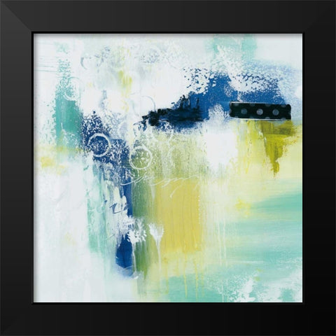 Swept Off My Feet II Black Modern Wood Framed Art Print by Hawkins, Julie