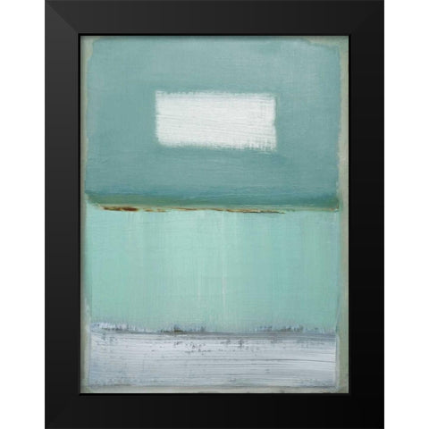 Azure Blue I Black Modern Wood Framed Art Print by Gold, Caroline