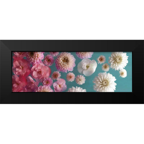 Garden Splash Black Modern Wood Framed Art Print by Frank, Assaf