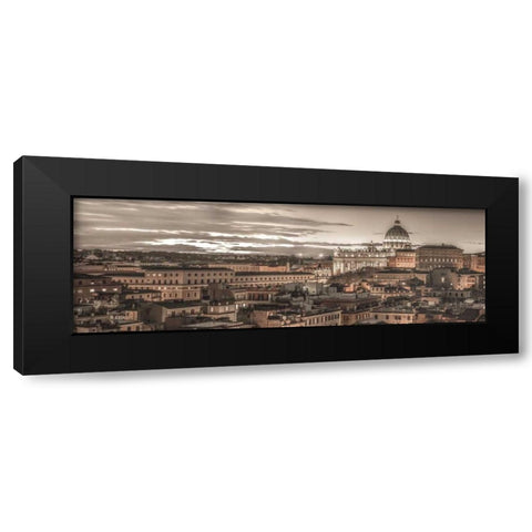 Bella Roma Black Modern Wood Framed Art Print by Frank, Assaf